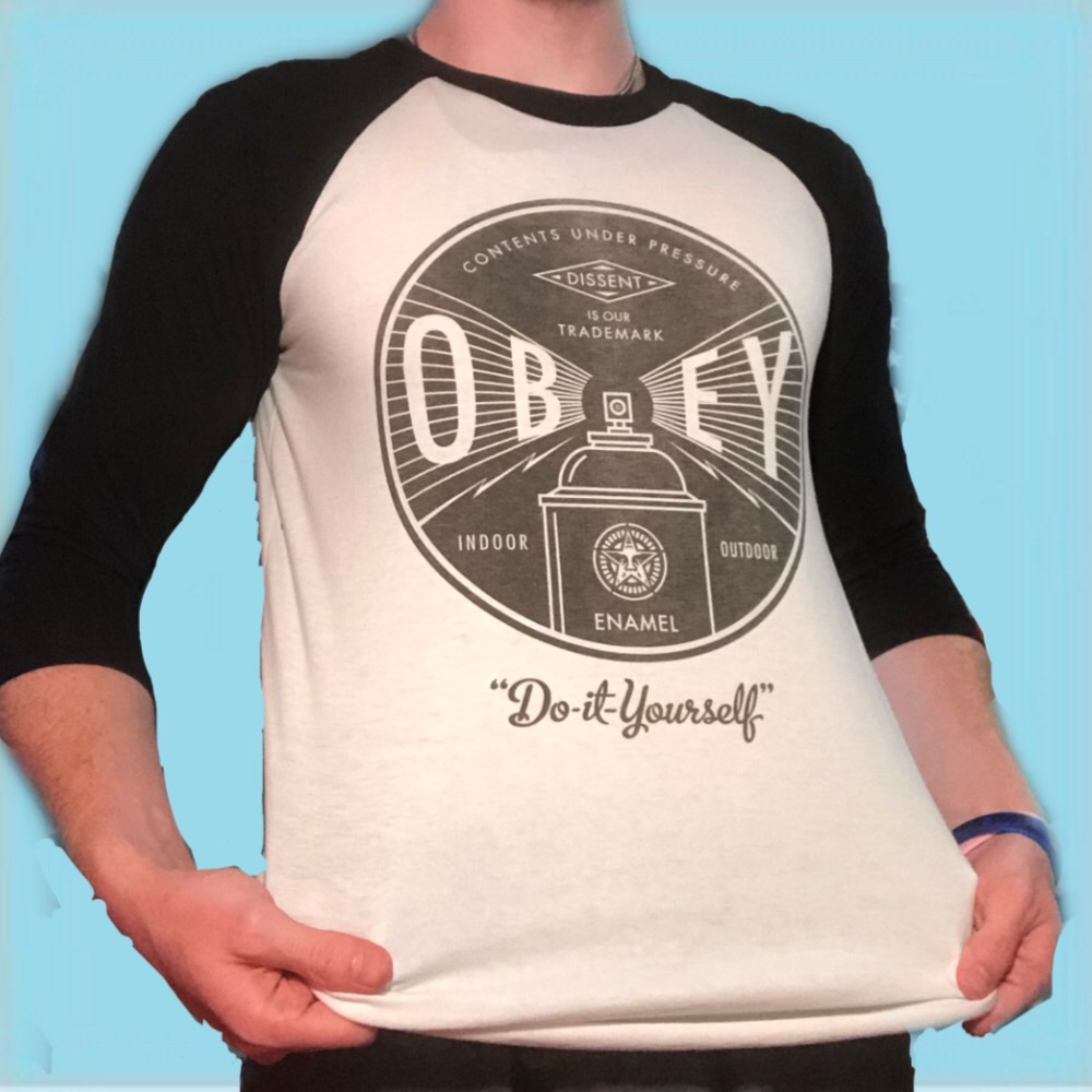 Obey “Do-it-yourself” 3/4 sleeve tee